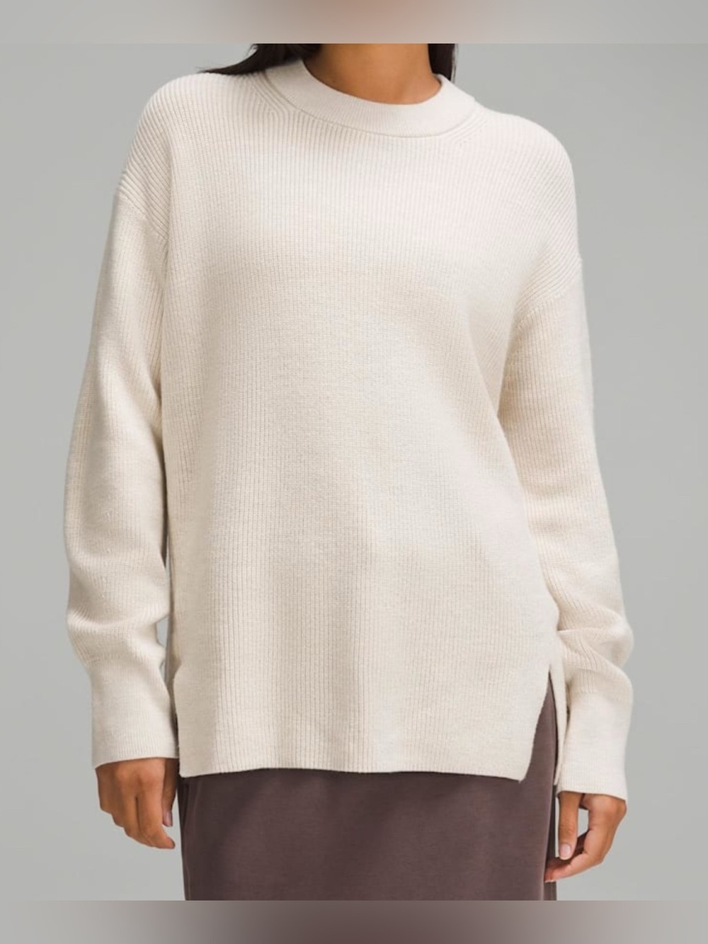 lululemon Merino Wool-Blend Rib Crewneck
Sweater - Resale
